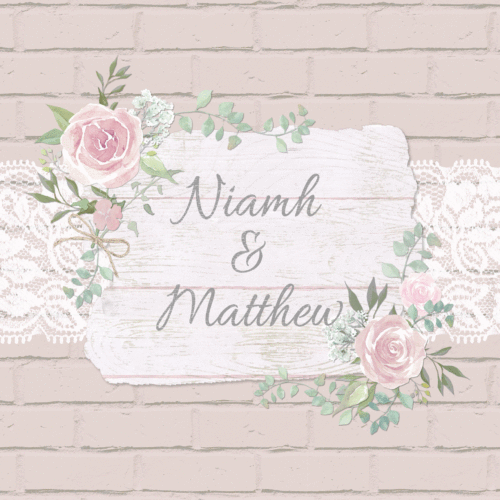 Brick theme wedding invitation
